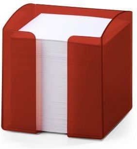 Durable Pojemnik Z 800 Karteczkami Trend Czerwony Przezroczysty