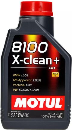 Motul 8100 X Clean+ 5W30 1L