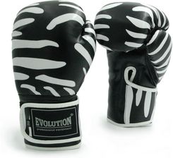 Zdjęcie Evolution Professional Equipment Rękawice Bokserskie Zebra Biały Czarny - Żnin