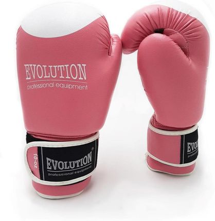 Evolution Professional Equipment Rękawice Bokserskie Pro Pink Biały Różowy