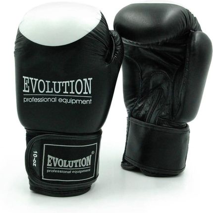Evolution Professional Equipment Rękawice Bokserskie Ze Skóry Naturalnej Standard Black