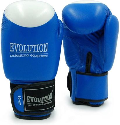 Evolution Professional Equipment Rękawice Bokserskie Ze Skóry Naturalnej Standard Blue