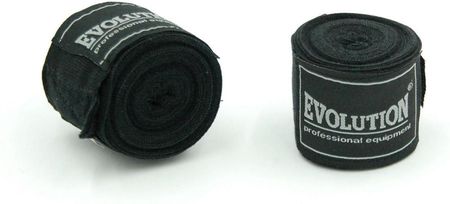 Evolution Professional Equipment Bandaże Bokserskie Black 4,5M Czarny