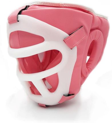Evolution Professional Equipment Kask Bokserski Z Maską Pink Różowy