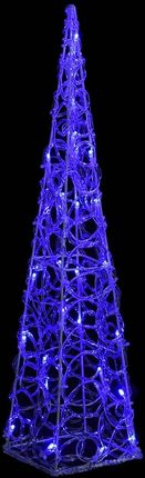 Vidaxl Stożek Dekoracyjny Akrylowy Niebieski Led 60 Cm 13452-328957