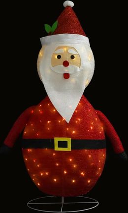 Dekoracyjny Święty Mikołaj z LED, luksusowa tkanina, 60 cm