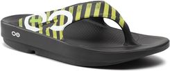 Zdjęcie Oofos Japonki - Ooriginal Sport Black/Yellow Stripe - Chełmża