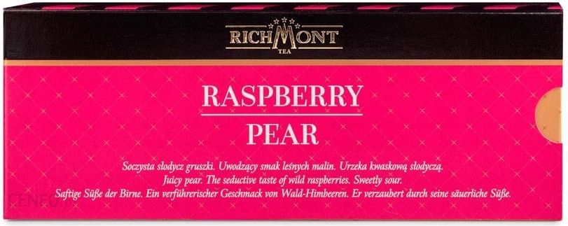 Richmont Herbata Raspberry 12szt. + szklanka HOT