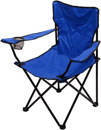 Składane turystyczne krzesło kempingowe z podłokietnikami Cattara BARI, Niebieskie