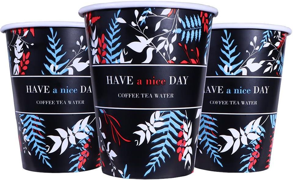 Paper Cups Factory Have A Nice Day 340Ml Kubek, Kubki Papierowe Jednorazowe 340 Ml 48 Szt. (Rękaw) - zdjęcie 4 Paper Cups Factory Have A Nice Day 340Ml Kubek, Kubki Papierowe Jednorazowe 340 Ml 48 Szt. (Rękaw)