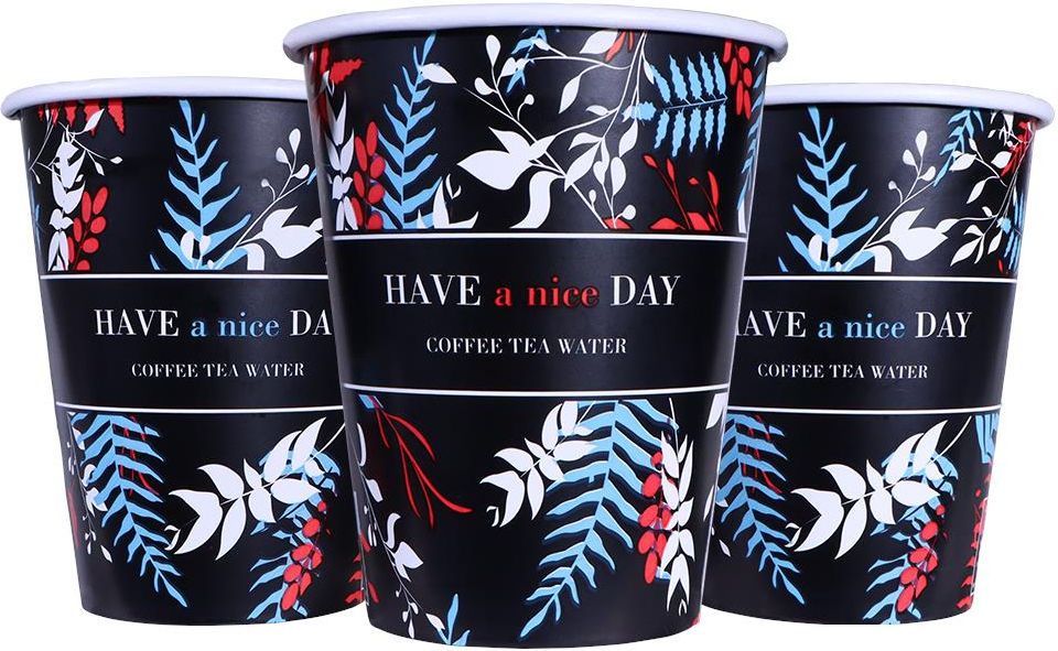 Paper Cups Factory Have A Nice Day 340Ml Kubek, Kubki Papierowe Jednorazowe 340 Ml 48 Szt. (Rękaw)