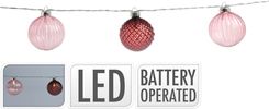 Zdjęcie Lampki kulki szklane girlanda kolorowe 10LED na baterie - Zielona Góra