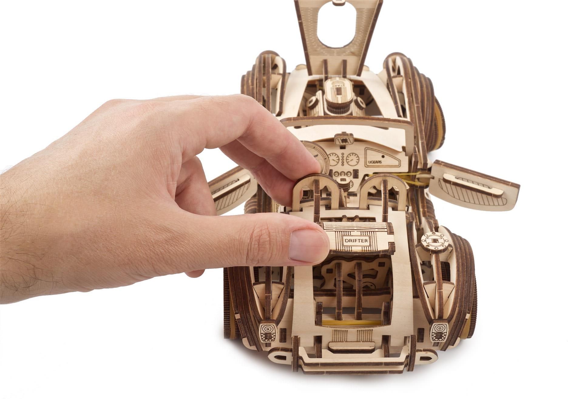 Ugears Auto Wyścigowe Cobra Drift Racing Car Model Drewniany Mechaniczny - zdjęcie 1 Ugears Auto Wyścigowe Cobra Drift Racing Car Model Drewniany Mechaniczny