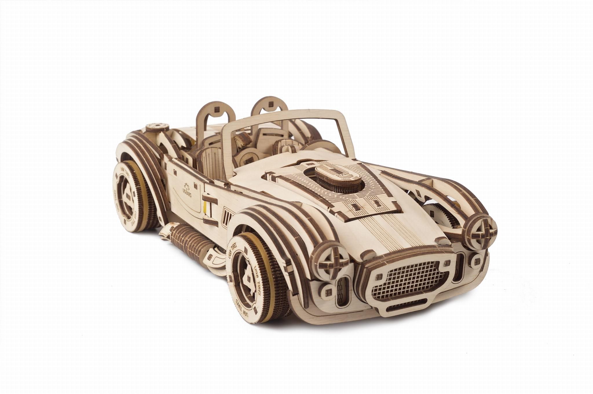 Ugears Auto Wyścigowe Cobra Drift Racing Car Model Drewniany Mechaniczny