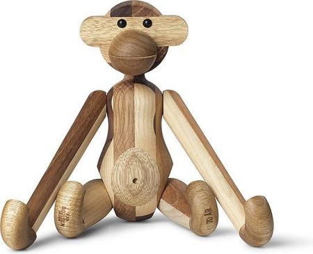 Kay Bojesen Dekoracja Małpa Mała Z Drewna Recyklingu Edycja Limitowana (39258)