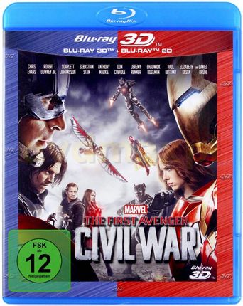 Captain America: Civil War (Kapitan Ameryka: Wojna bohaterów) [Blu-Ray 3D]+[Blu-Ray]
