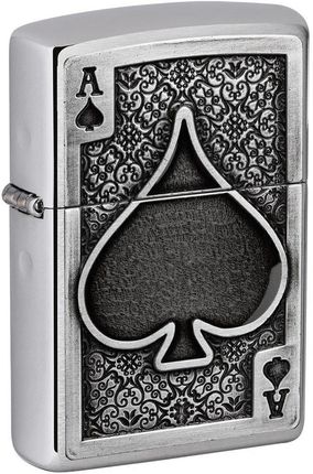 小物 ZIPPO Zippo 49637 Ace Of Spades Emblem Zapalniczka - Ceny i opinie