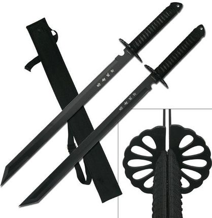 Master Cutlery Zestaw 2 Mieczy Ninja Z Nylonowymi Pokrowcem Hk 6183