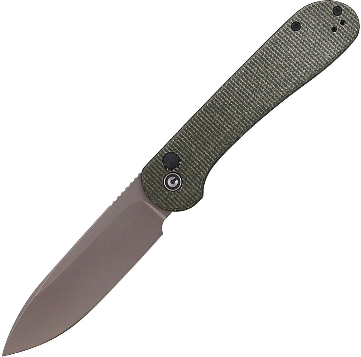 Civivi Knife Nóż Button Lock Elementum Dark Green Micarta, Gray ...