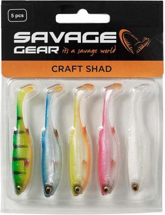Savage Gear Zestaw Przynęt Gumowych Craft Shad Dark Water Mix (5Szt.) 8.8 4.6