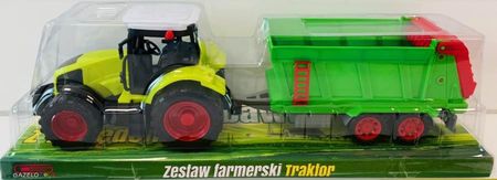 Gazelo Zabawka Traktor Dla Chłopca Z Dużą Przyczepą 9051