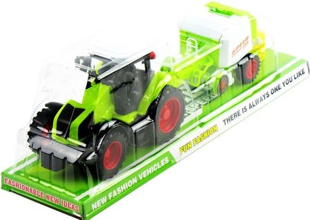 Gazelo Zabawka Traktor Z Maszyną Rolniczą I Balotem 32cm 0489