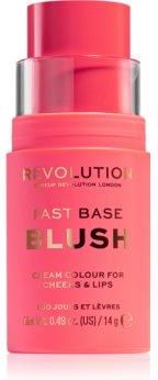 Makeup Revolution Fast Base tonujący balsam do ust i policzków odcień Rose 14 g