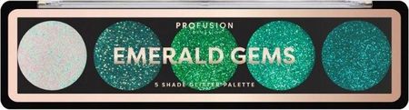 Profusion Emerald Gems Eyeshadow Palette paleta 5 cieni do powiek