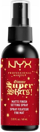NYX Professional Makeup Gimme SuperStars! Matte Setting Spray spray utrwalający makijaż odcień 01 - Matte 60 ml