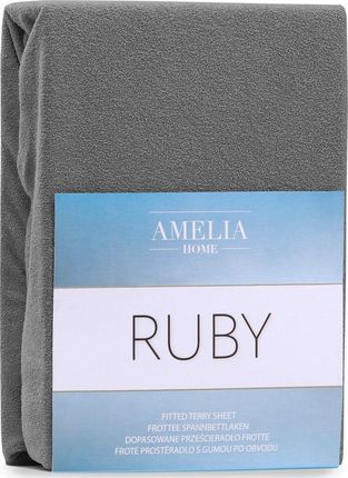 AmeliaHome FITTEDFRO/AH/RUBY/CHARCOAL72/160-180x200+30