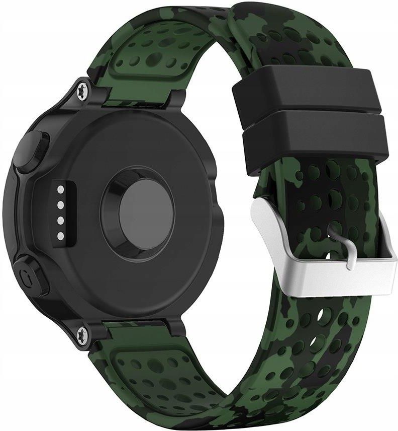 Vhbw Cinturino Di Ricambio In Silicone Grigio/Nero Per Garmin Forerunner 220, 230, 235, 620, 630, 735, Approach S20, S5, S6