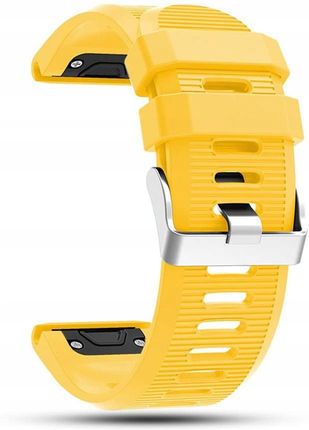 Żółty Silikonowy Pasek Garmin Fenix 5X Plus Quick (10607812750)