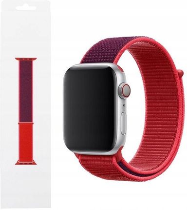 Nylon Red Pasek Sport Loop Apple Watch 44 / 42 mm (11287412356)