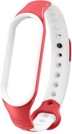 Erbord Pasek Bi-Color Xiaomi Mi Band 6 - White/Red (207744)