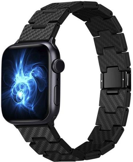 その他 PITAKA Carbonfiber Watchband(44mm) Pitaka Apple Watch Carbon Fiber Link Bracelet Band Retro 42