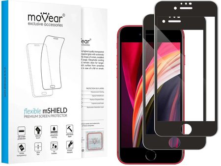 Movear 2 szt. | Szkło hartowane 3D PRO-E do Apple iPhone 12 Mini 5.4" na Cały Ekran | Do Etui, fullGlue, 9H (2607)