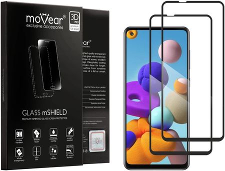 Movear 2 szt. | Szkło Hartowane 3D PRO-E na Samsung Galaxy S10 Lite (G770) | na Cały Ekran, 9H | GLASS mSHIELD Czarny (2589)