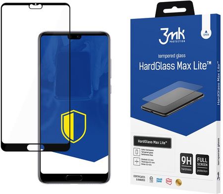 Huawei P20 Black - 3mk HardGlass Max Lite (11331725326)