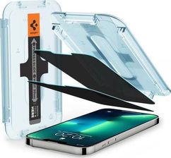 Zdjęcie Spigen Szkło hartowane Spigen GLAS.tR ez Fit Apple iPhone 13/13 Pro Privacy [2 PACK] (9389637) - Rogoźno