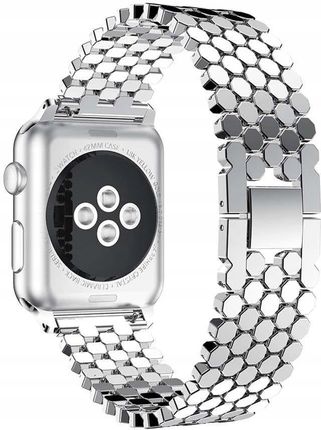 Alogy Elegancka bransoleta pasek Alogy Stainless Steel do Apple Watch 42/44/45mm Srebrna (9471571)