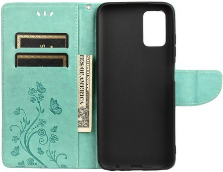 Etui Wallet do Xiaomi Redmi 10, Butterfly, Green (213282)