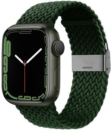 Pasek pleciony Crong Wave Band do Apple Watch 38/40/41 mm zielony (11000)