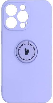 Etui Bizon Case Silicone Ring iPhone 13 Pro, fioletowe (28599)