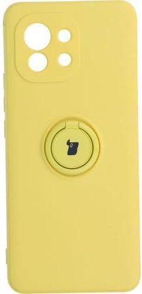 Etui Bizon Case Silicone Ring Xiaomi Mi 11, żółte (28625)