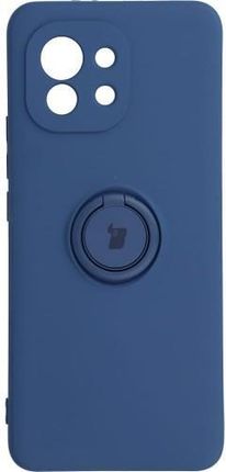Etui Bizon Case Silicone Ring Xiaomi Mi 11, granatowe (28626)