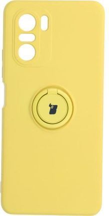 Etui Bizon Case Silicone Ring Xiaomi Mi 11i / Poco F3, żółte (28640)