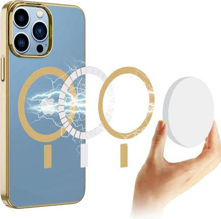 Etui ERBORD do MagSafe do iPhone 13 Pro, Hybrid Case, Gold (214397)