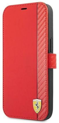 Ferrari FESAXFLBKP13SRE iPhone 13 mini 5,4" czerwony/red book On Track Carbon Stripe (82447)