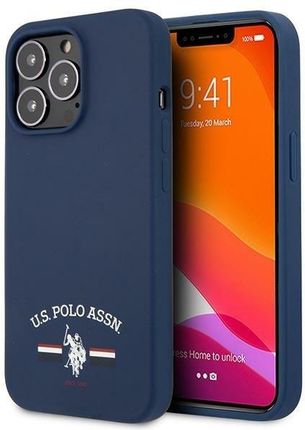 US Polo USHCP13XSFGV iPhone 13 Pro Max 6,7" granatowy/navy Silicone Collection (82476)