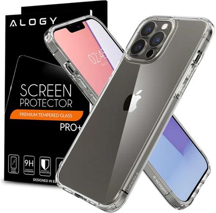 Etui obudowa case Spigen Ultra Hybrid do Apple iPhone 13 Pro Crystal Clear + Szkło (46762)